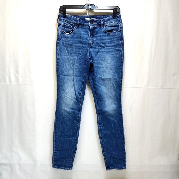 Old Navy Pop Icon Skinny Mid-Rise Stretch Denim Jean Nicky 2 Mr Skinny DK Size 6 - Picture 1 of 10
